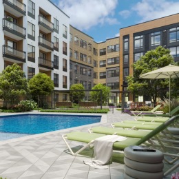 *The first amenity space we're visiting once The Devon is open*  💧 Find your respite at our resort-style pool with cabanas, ideal for sunny days in Hyattsville. Instagram post from @thedevonmd on February 20, 2025 00:00:00am