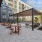 An inviting outdoor space to socialize with neighbors